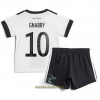Officiële Voetbalshirt + Korte Broek Duitsland Serge Gnabry 10 Thuis WK 2022 - Kids